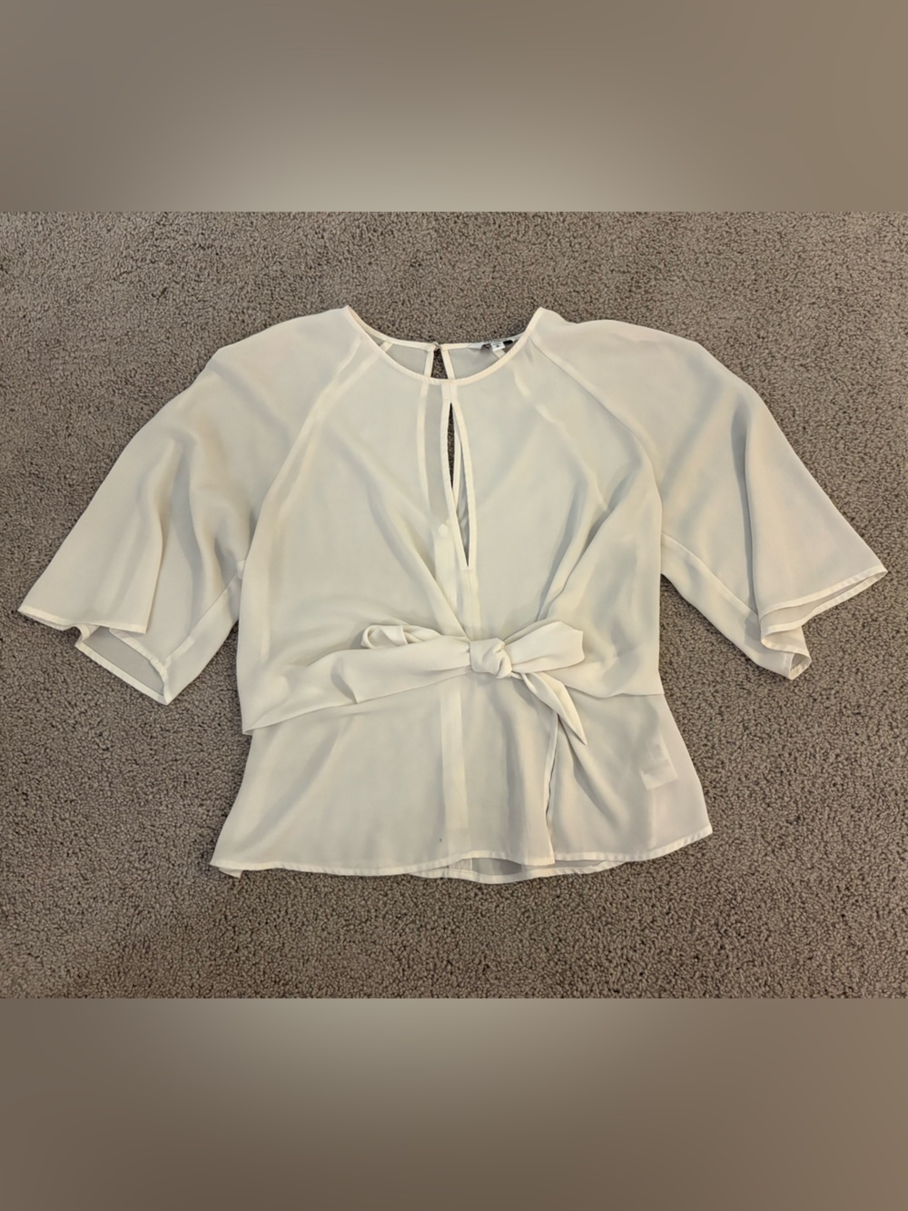 Express Women’s Sheer Tie-Front Blouse